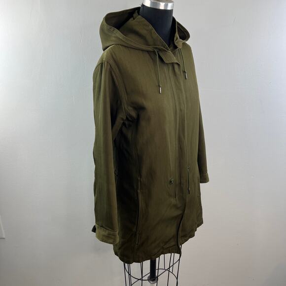 A.P.C. Paris Green Utility Jacket Hooded Long Sleeve Full Zip Size X-Small XS - Picture 5 of 10